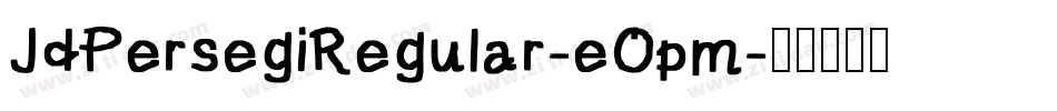 JdPersegiRegular-eOpm字体转换