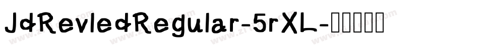 JdRevledRegular-5rXL字体转换