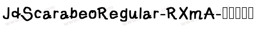 JdScarabeoRegular-RXmA字体转换