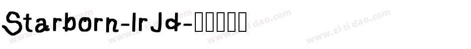 Starborn-lrJd字体转换