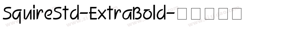 SquireStd-ExtraBold字体转换