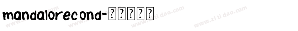 mandalorecond字体转换