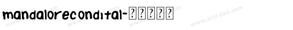mandalorecondital字体转换