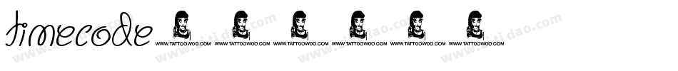 Timecode字体转换