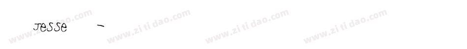 南构Jesse手写字体转换