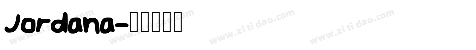 Jordana字体转换
