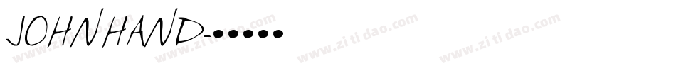 JOHNHAND字体转换