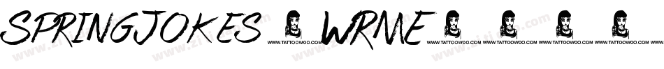 SpringJokes-WRME字体转换