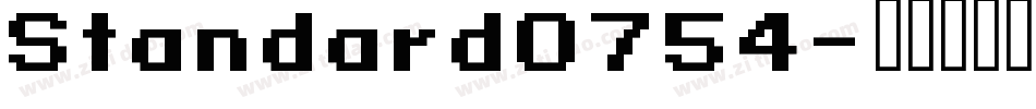Standard0754字体转换