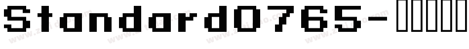 Standard0765字体转换