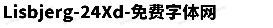 Lisbjerg-24Xd字体转换