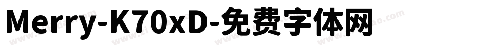 Merry-K70xD字体转换