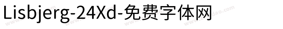 Lisbjerg-24Xd字体转换