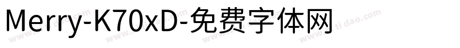 Merry-K70xD字体转换