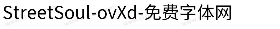 StreetSoul-ovXd字体转换