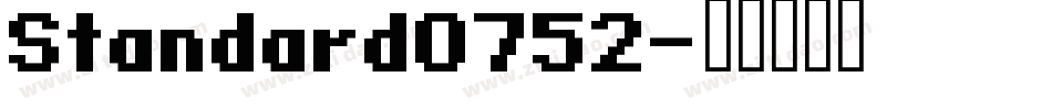 Standard0752字体转换