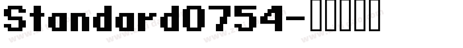 Standard0754字体转换