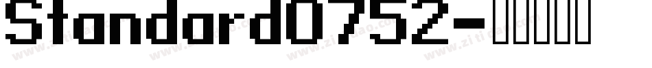 Standard0752字体转换