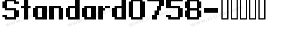 Standard0758字体转换