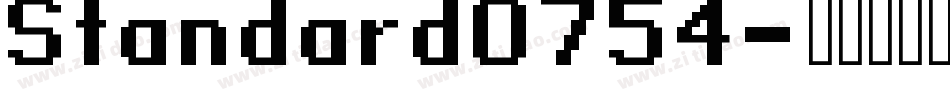 Standard0754字体转换