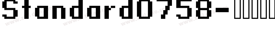 Standard0758字体转换