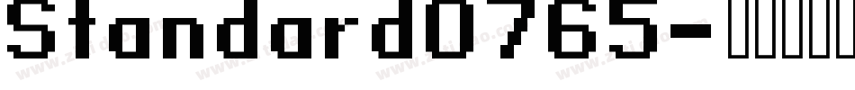 Standard0765字体转换