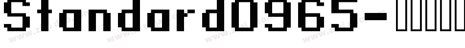 Standard0965字体转换