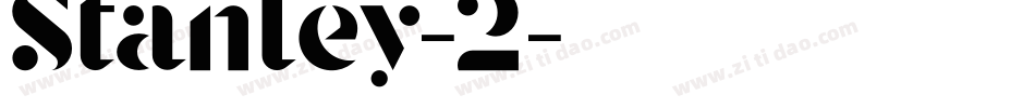 Stanley-2字体转换