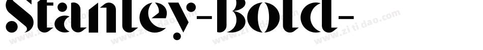 Stanley-Bold字体转换