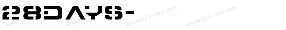 28days字体转换