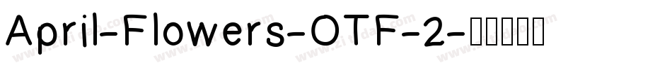 April-Flowers-OTF-2字体转换