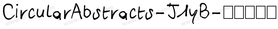 CircularAbstracts-J1yB字体转换