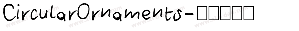 CircularOrnaments字体转换