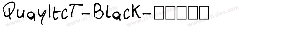QuayItcT-Black字体转换