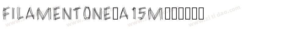 FilamentOne-a15m字体转换