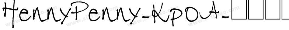 HennyPenny-Kp0A字体转换