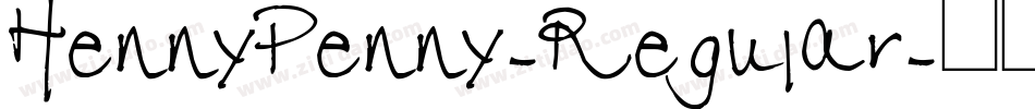 HennyPenny-Regular字体转换