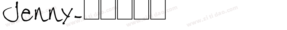 Jenny字体转换