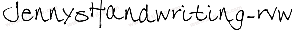 JennysHandwriting-rvwK字体转换