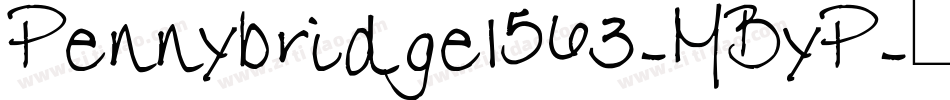 Pennybridge1563-MByP字体转换