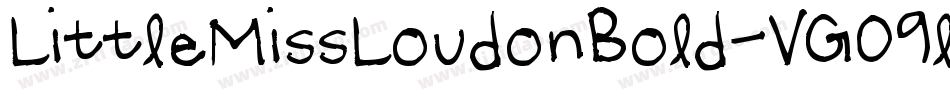 LittleMissLoudonBold-VGO9l字体转换