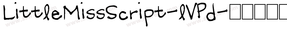 LittleMissScript-lVPd字体转换