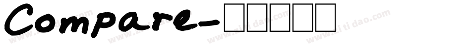 Compare字体转换
