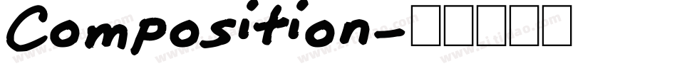 Composition字体转换