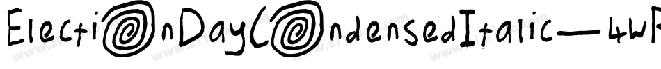 ElectionDayCondensedItalic-4wRW字体转换