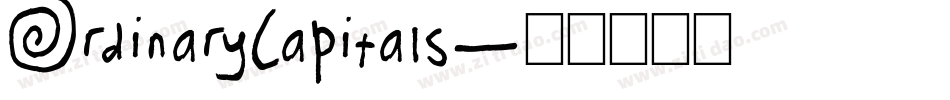 OrdinaryCapitals字体转换