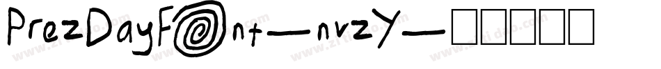 PrezDayFont-nvzY字体转换