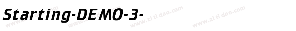 Starting-DEMO-3字体转换