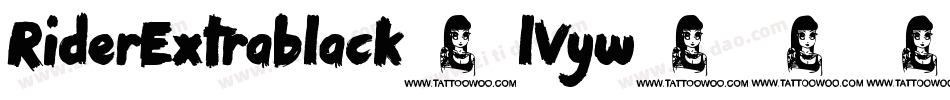 RiderExtrablack-lVyw字体转换