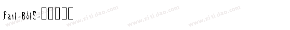 Fail-RdlE字体转换